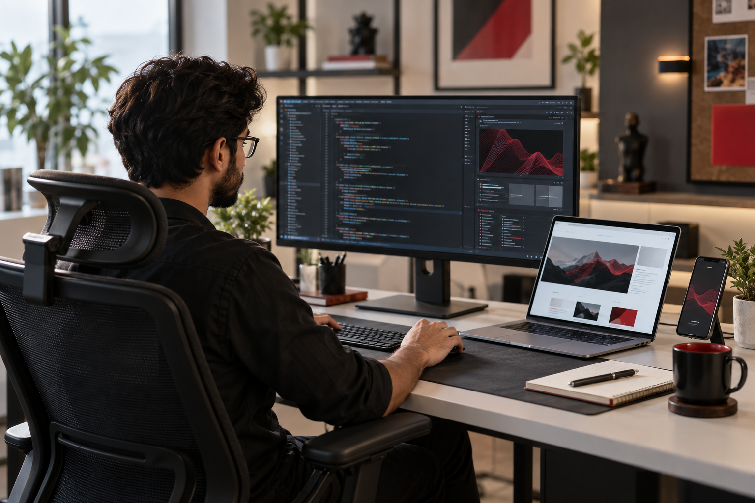 Illustrative technology workspace